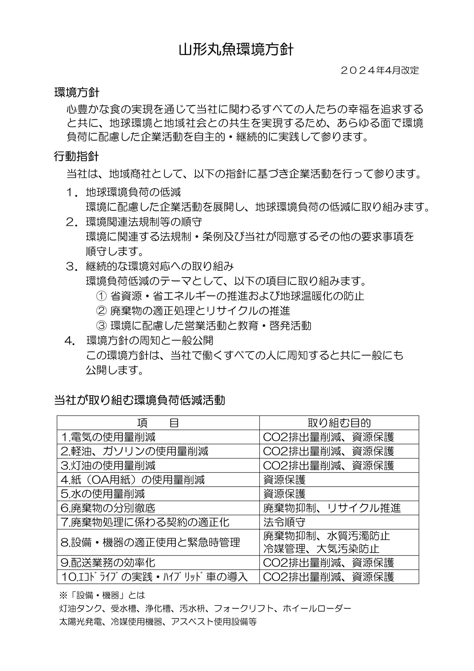 環境方針